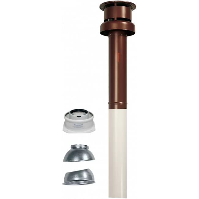 Комплект вертикального коаксіального димоходу 60/100 мм